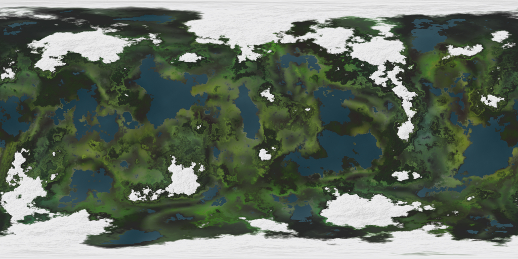 Alpine planet texture