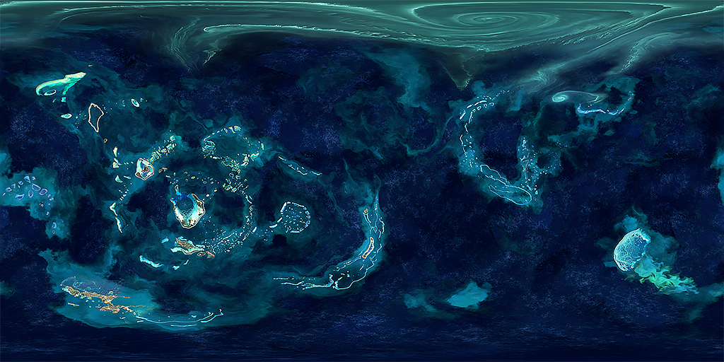 Atoll planet texture