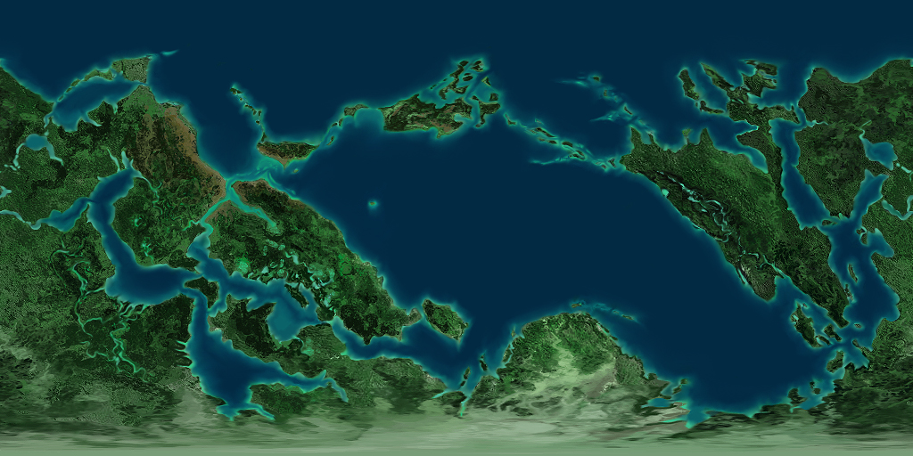 Jungle planet texture