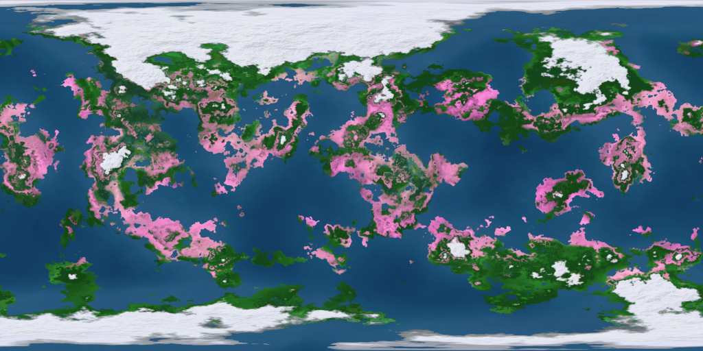 Sakura planet texture
