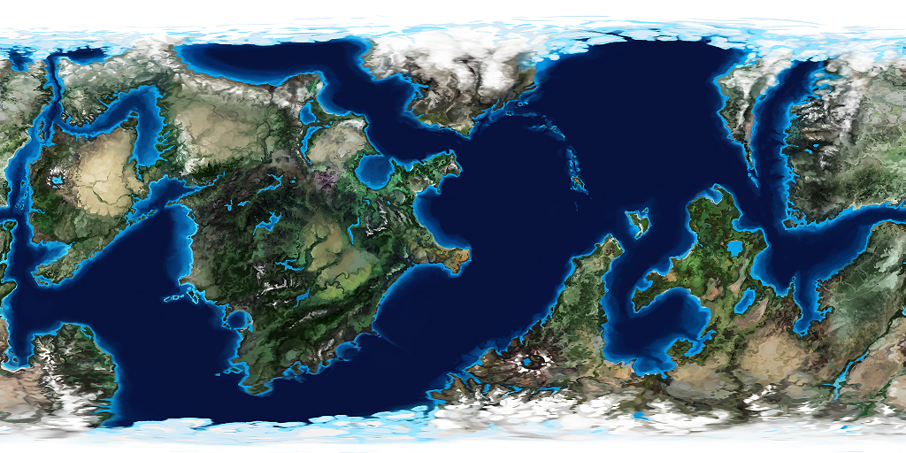 Terran planet texture